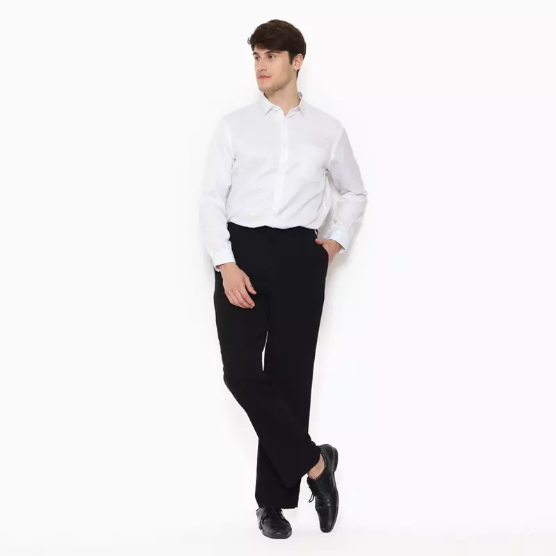 Lawell Kemeja Formal Pria Lengan Panjang Regular Fit Warna Putih – DUPONT-SLR