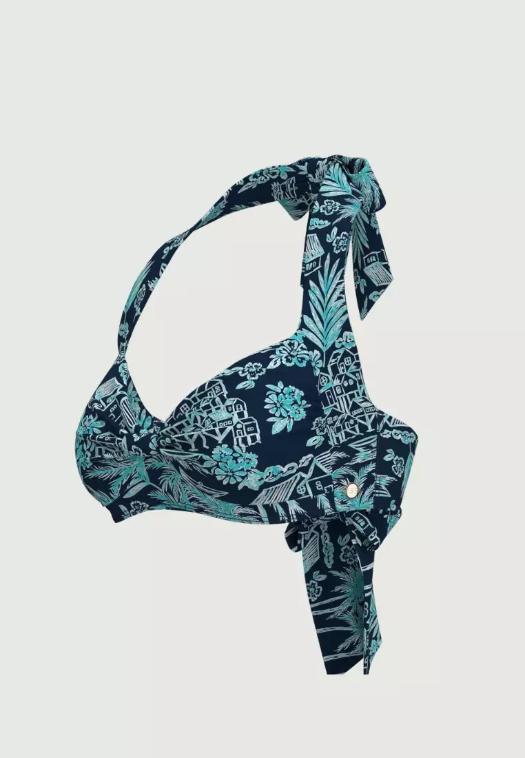 Tropadelic Days Jade Knot Front Bikini Top