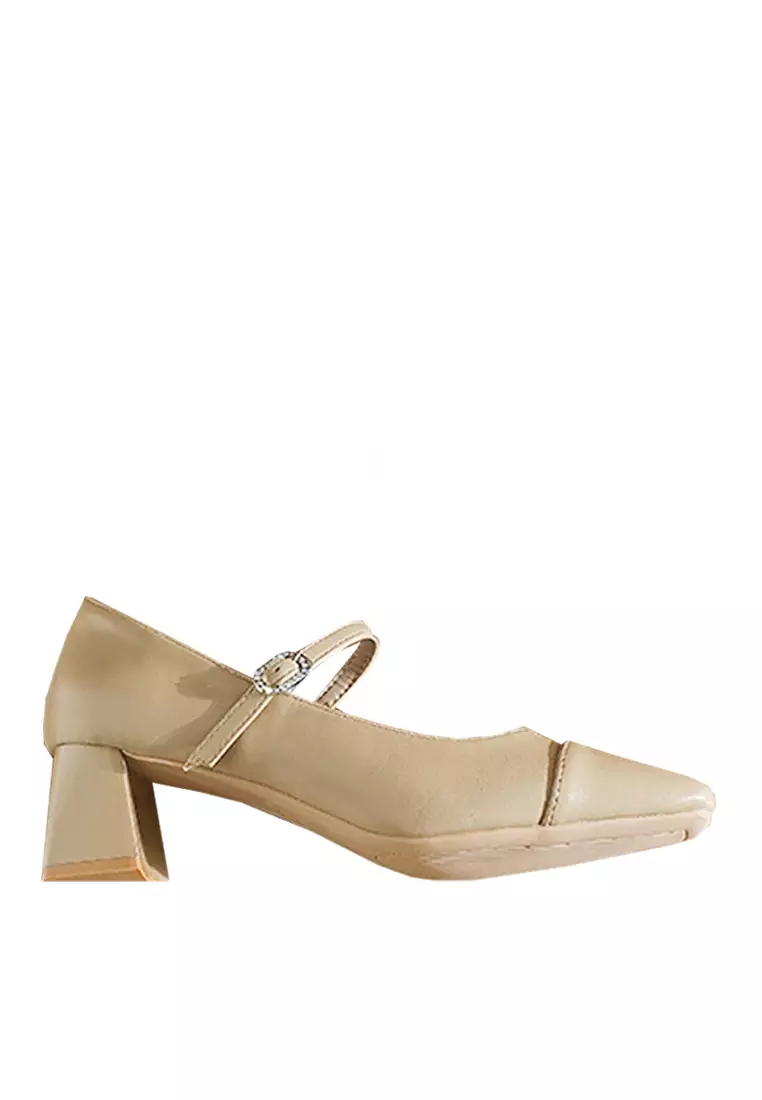 Discount on Twenty Eight Shoes  shoes - SKU: VANSA 5cm Stylish Square Toe Mid Heel Pumps VSW-H3337-57