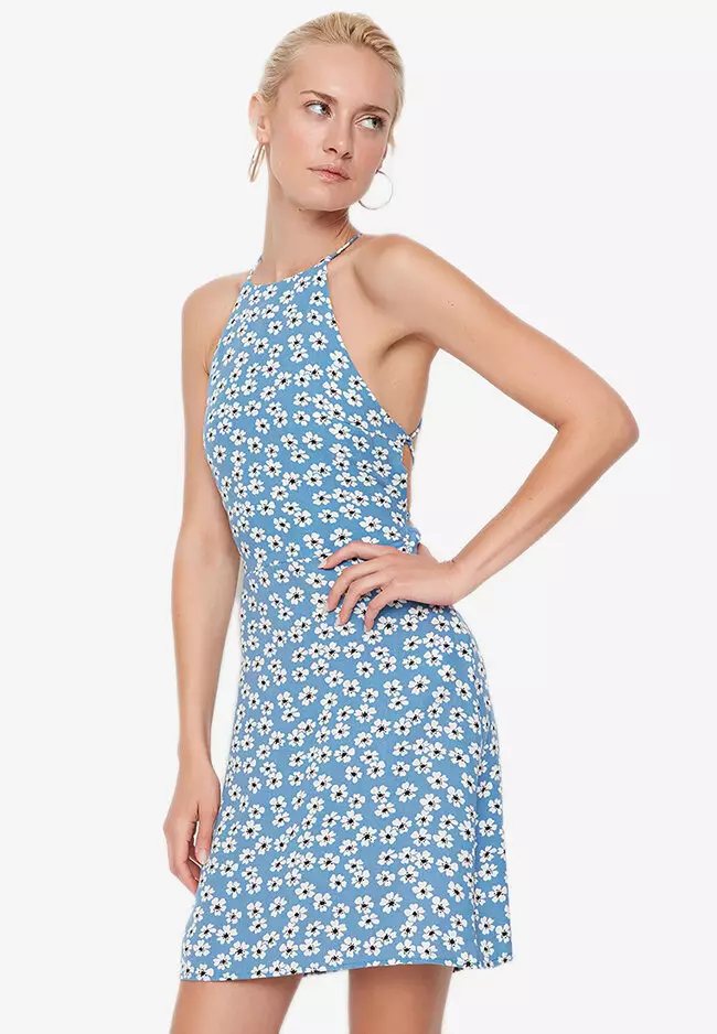 Buy Trendyol Halter Flower Dress 2024 Online ZALORA Singapore