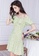 HAPPY FRIDAYS green Romantic Floral Print Off Shoulder Dress JW VY-WLY3003 22371AAAF6EC02GS_5