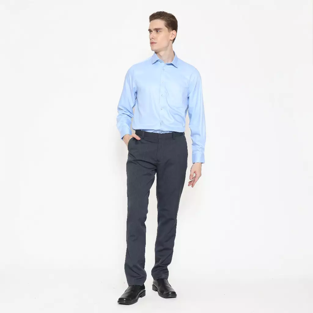 Schoeller Celana Panjang Formal Pria Slim Fit – Dark Grey – SHQCFSFTQB201QPLSQNM