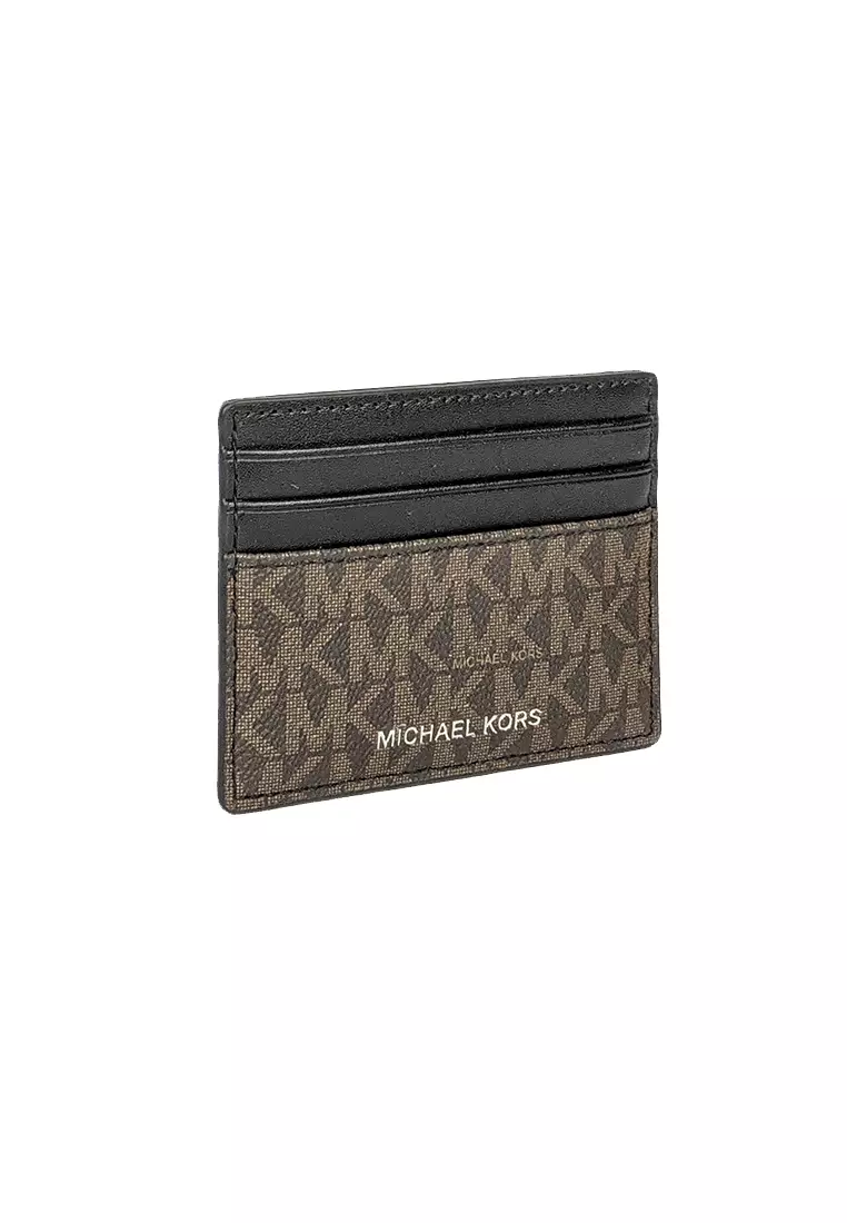Michael kors shop card holder brown
