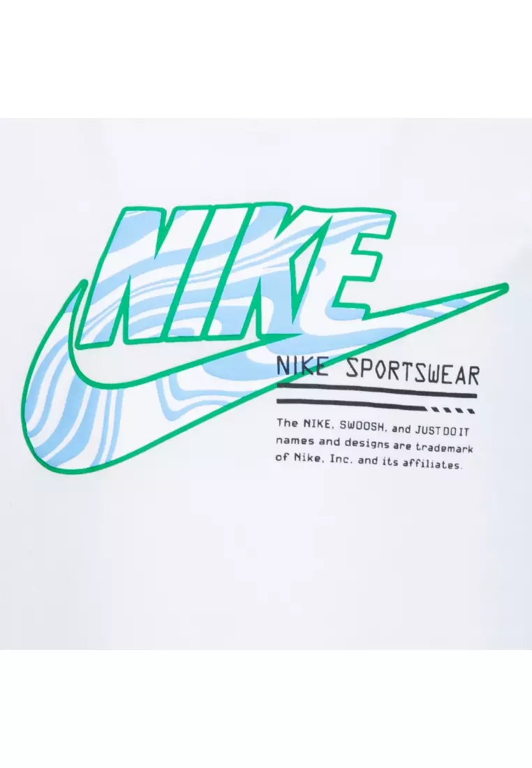 Buy Nike Nike Futura Micro Text Graphic Tee White (Little Kids) 2024 ...