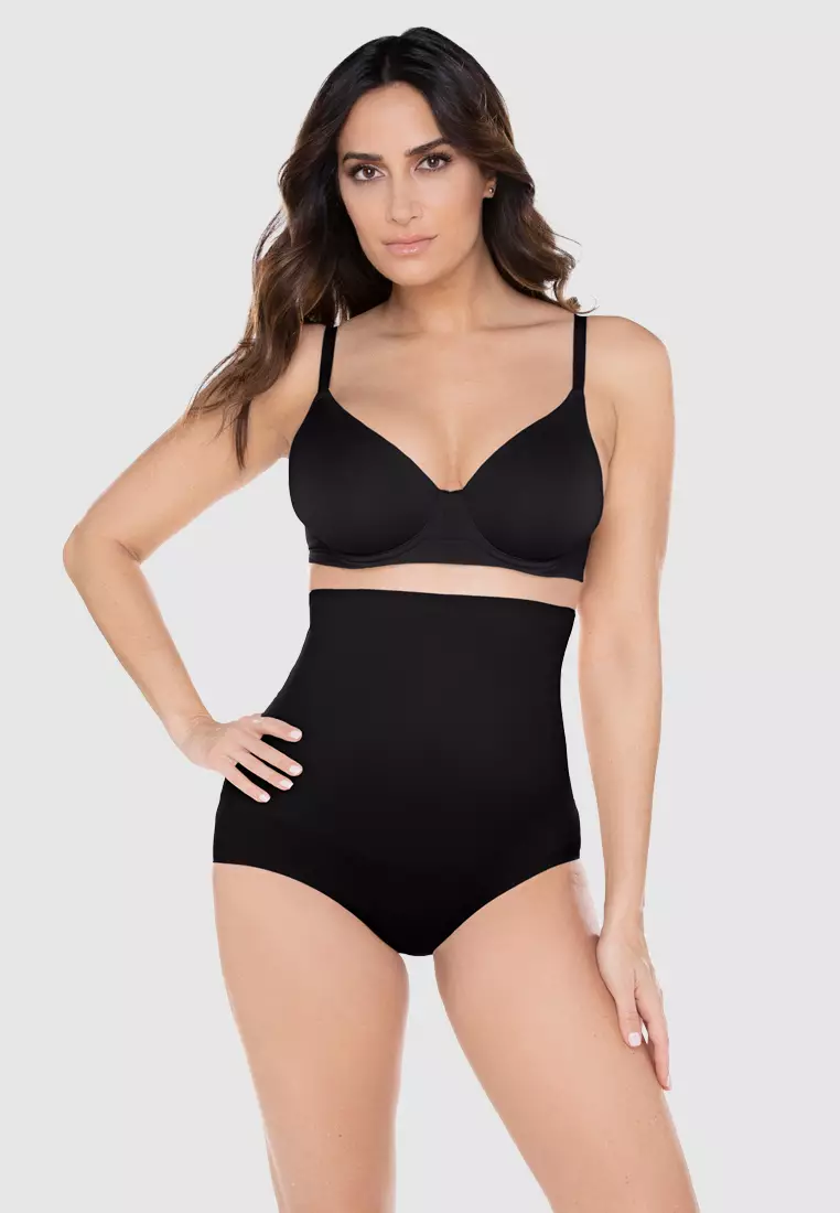 Shapewear - Miraclesuit Inches Off Waist Cincher- Black
