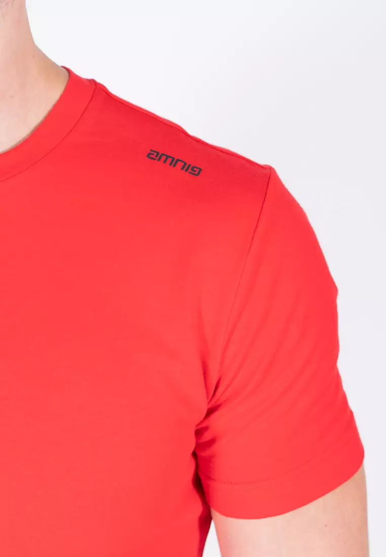 Men Active Round Neck Tee (Red)