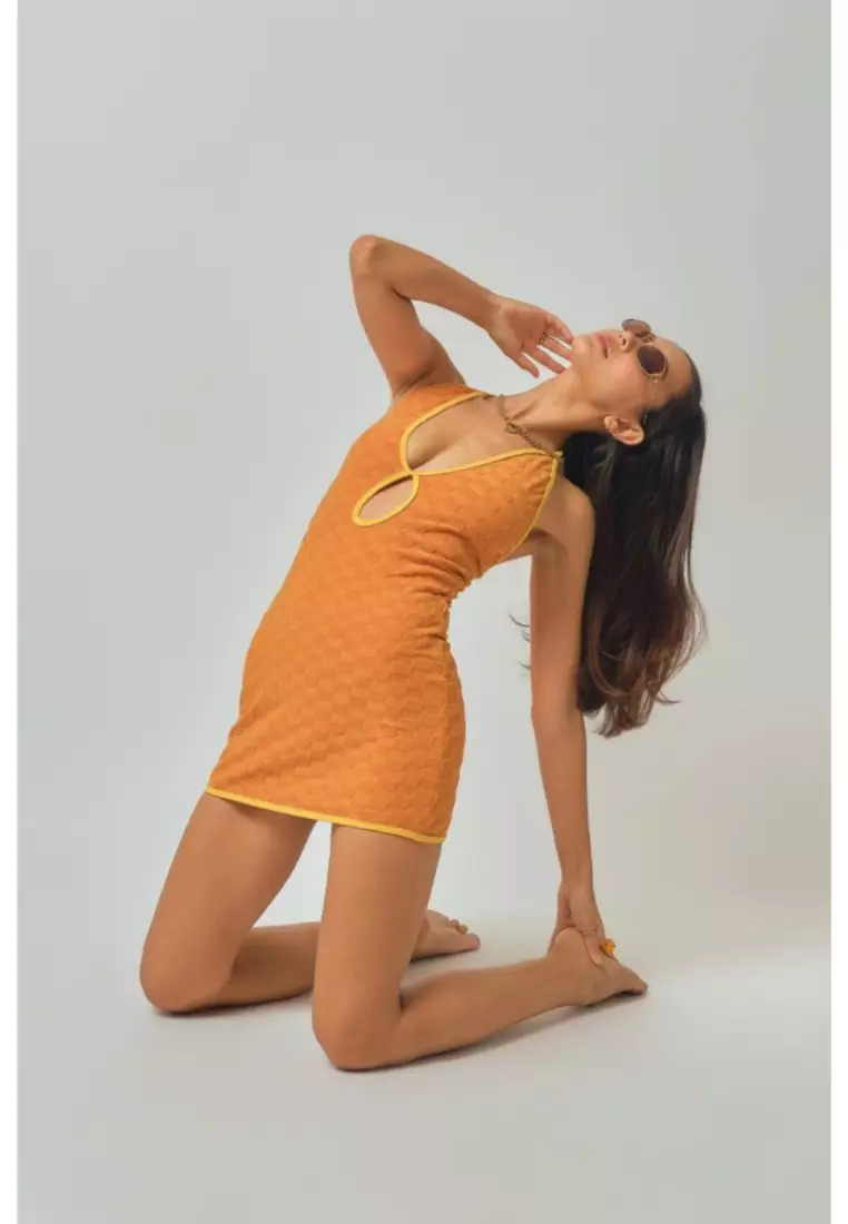 Christy Dress / Toffee Jacquard