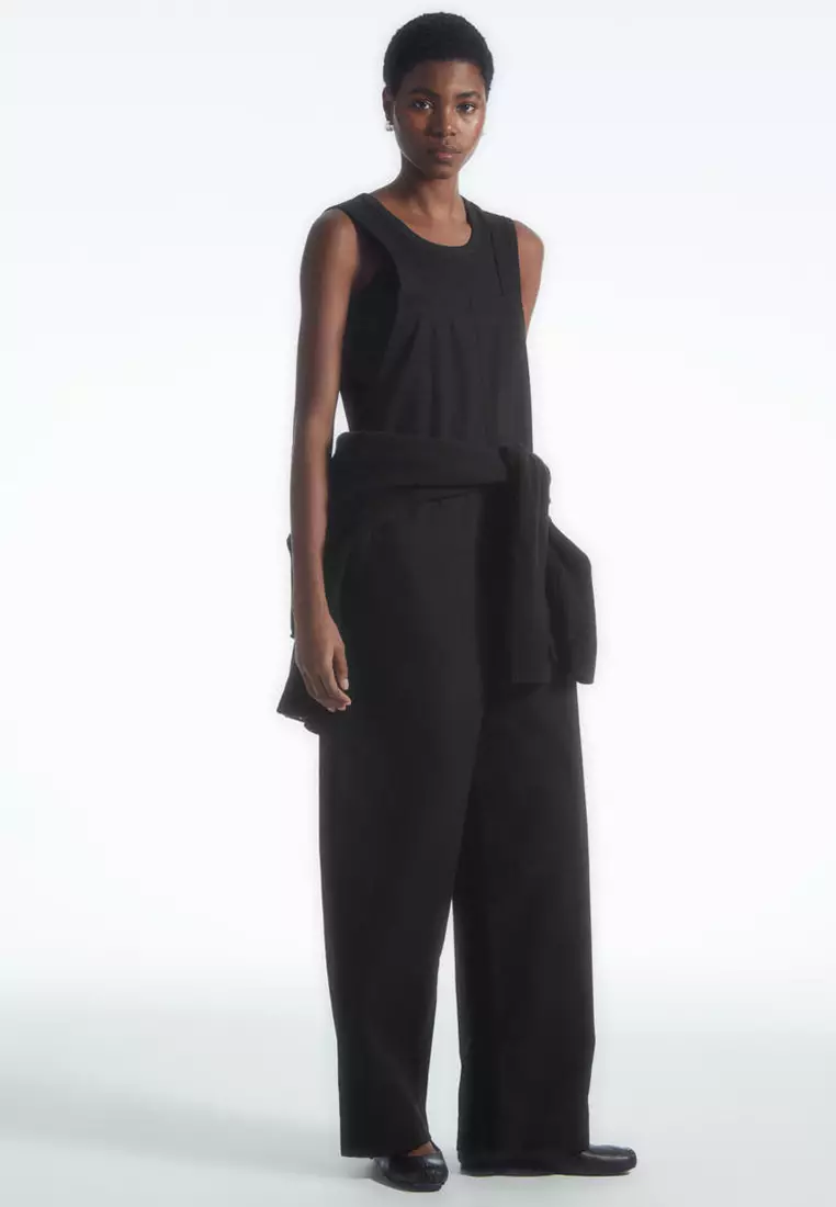 Cos wide leg cotton jumpsuit online