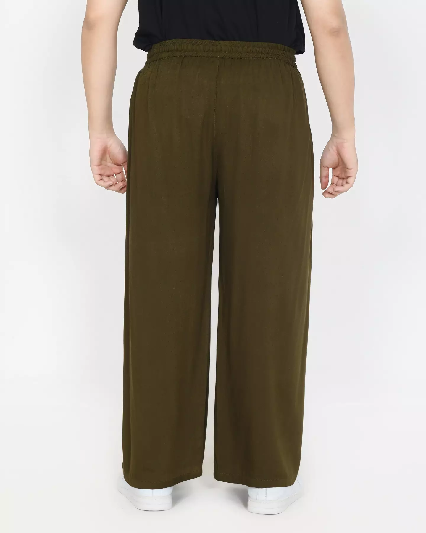 Dio Cotton Wide Legged Pants [ARMY] Size L-XXL