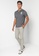 GIORDANO grey Men's 3D Lion Embroidered Stretch Pique Short Sleeve Polo 01011222 F411FAA7FD6EB1GS_4