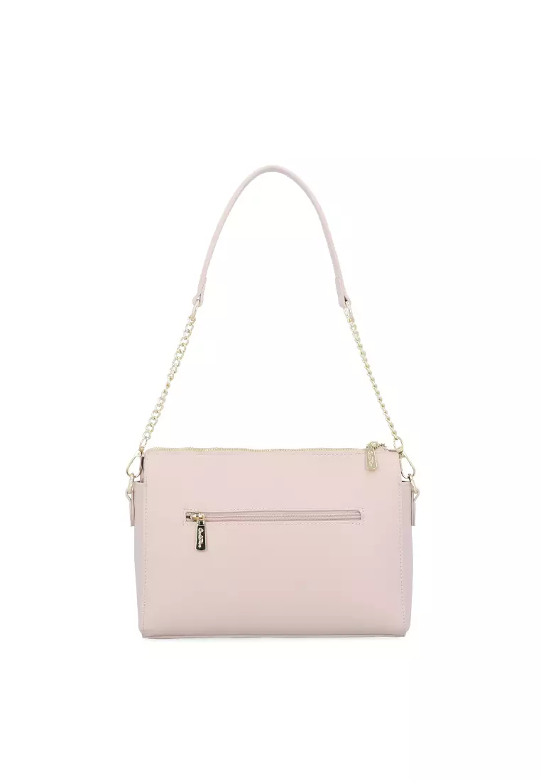 Beige Mirella Shoulder Crossbody