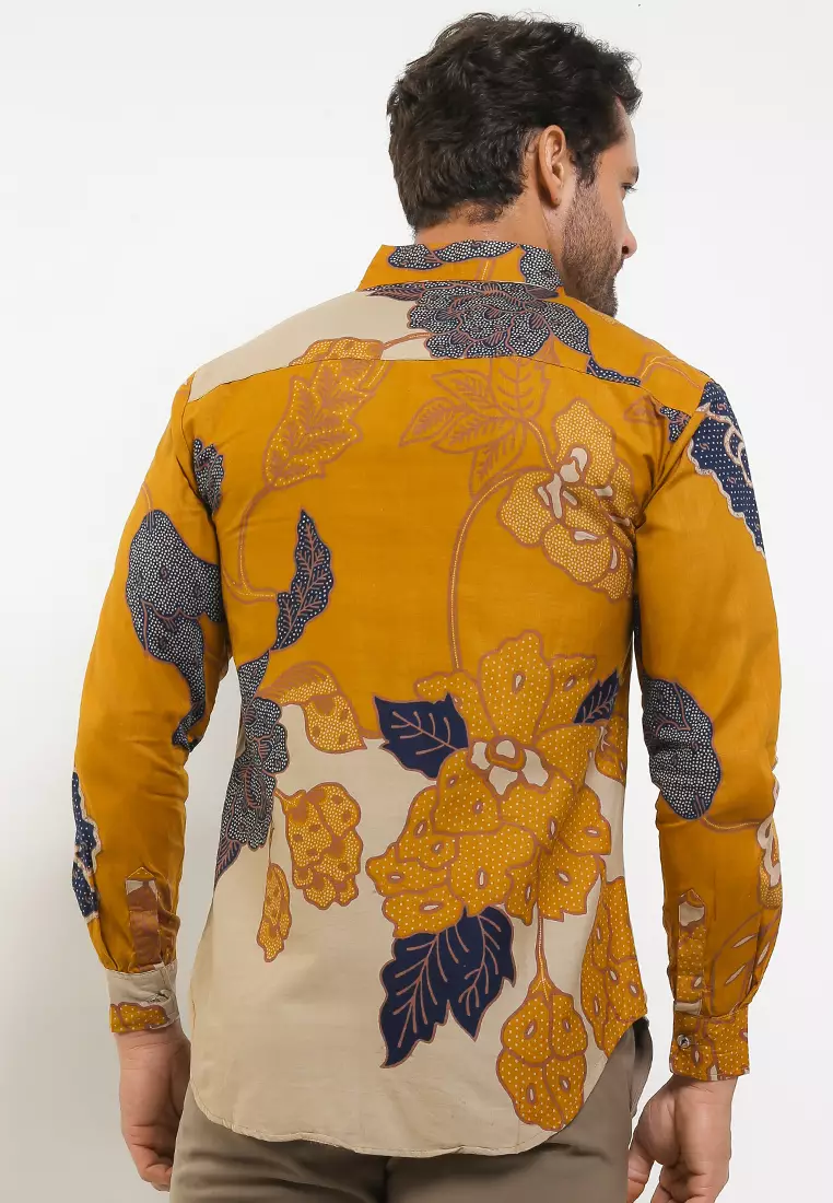 Pradipta Kemeja Batik Exclusive Premium Pria Casual Modern Lengan Panjang