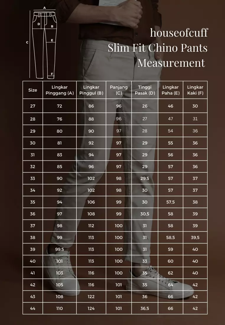 BIG SIZE Celana Panjang Chino Slim Fit Navy Blue Bahan Stretch