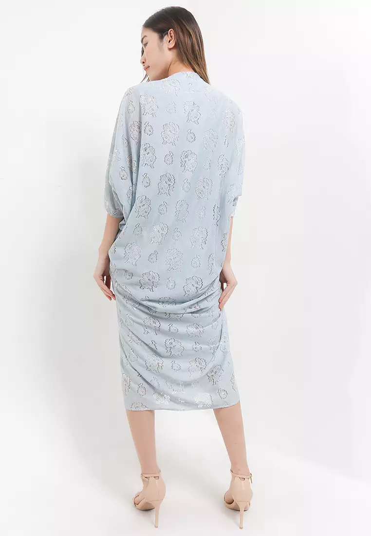 Glitter Lace Penguin Kaftan W/ Beads & Pearl Detail