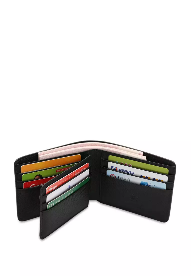 Men's Genuine Leather RFID Blocking Bi Fold Wallet