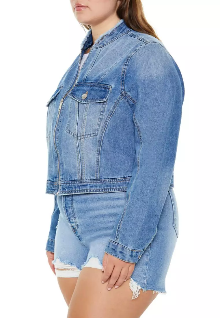 Forever 21 plus denim jacket top