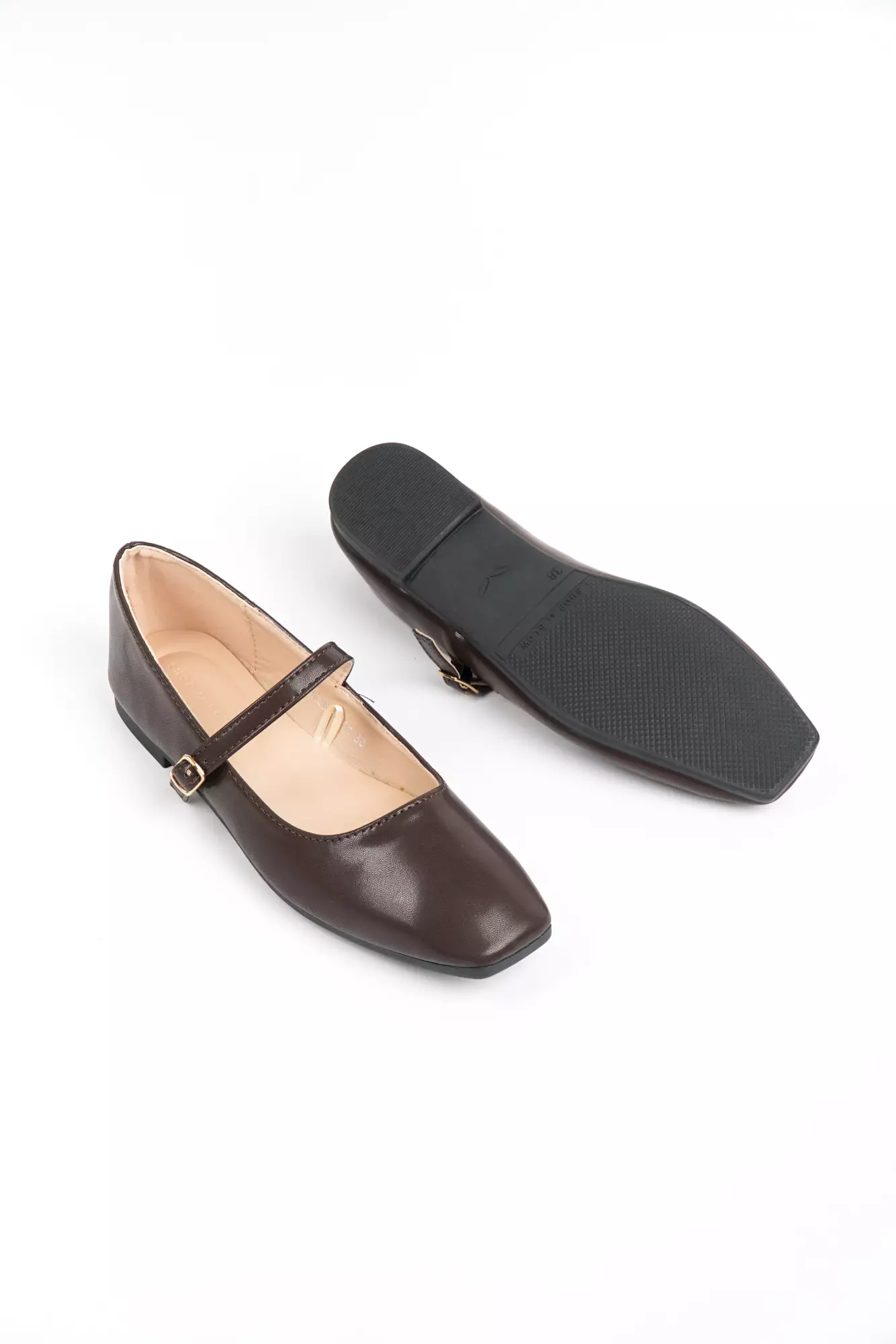 Blow BLNW 0101 Ariel Mary Jane Flats Shoes Wanita Sepatu Hitam Balet Women Shoes