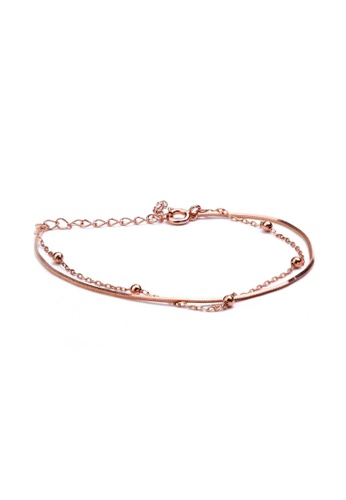 Millenne silver MILLENNE Millennia 2000 Circle Beads Rose Gold Bracelet with 925 Sterling Silver 93369ACD090658GS_1