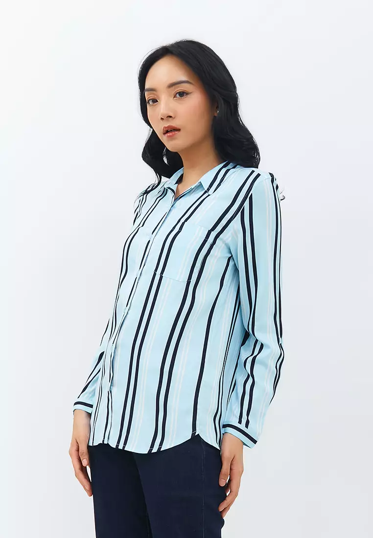 Aemma Blue Stripe Shirt (G.11606)
