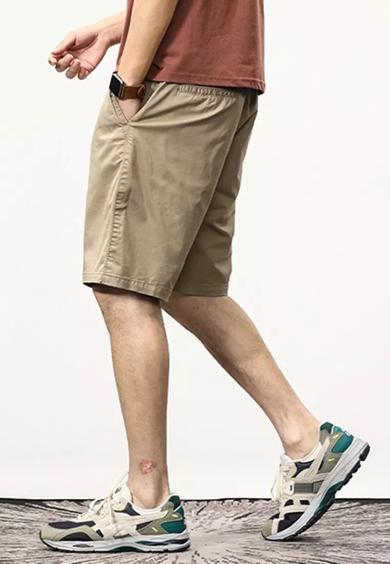Relaxed Fit Cotton Cargo Shorts GJL070