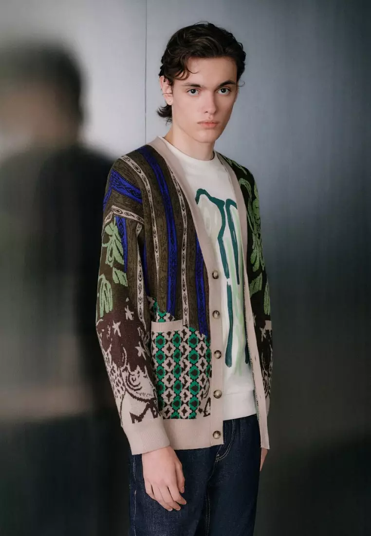 Urban Revivo Patchwork Knit Cardigan 2024 Buy Urban Revivo