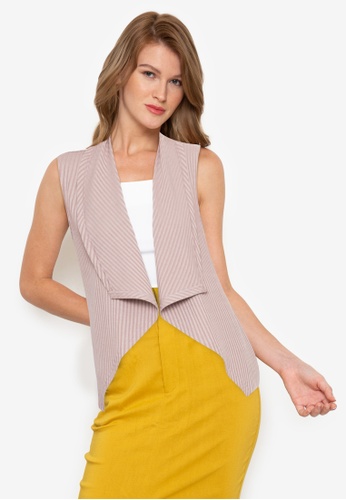 beige waterfall cardigan