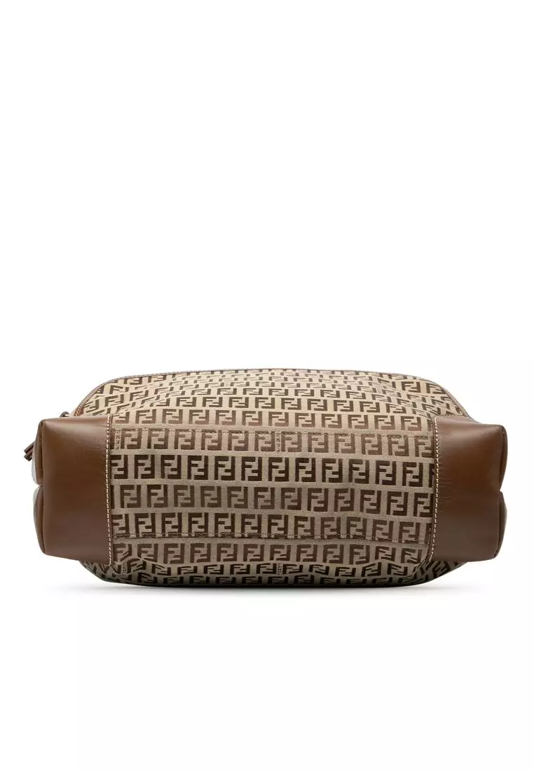 Pre-Loved Fendi Zucchino Canvas Chef Shopping Tote