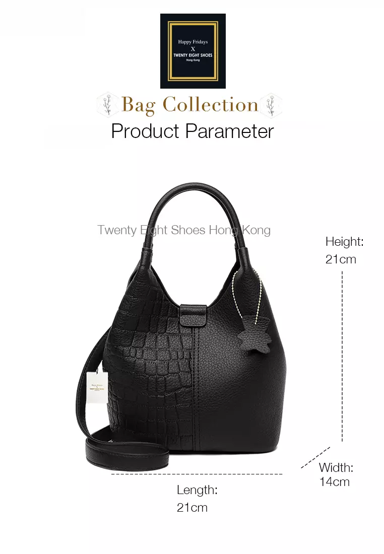 Versatile Patch Pattern Faux Leather Bucket Bag JW HD-2811