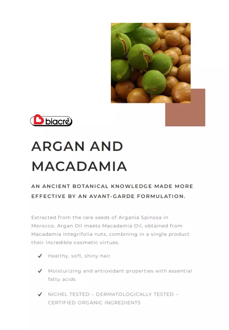 Biacre Argan and Macadamia Hair Curl Cream 200ml [BC1217]