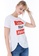 SISLEY white T-shirt with Print and Piercing 2A785AA5949253GS_6