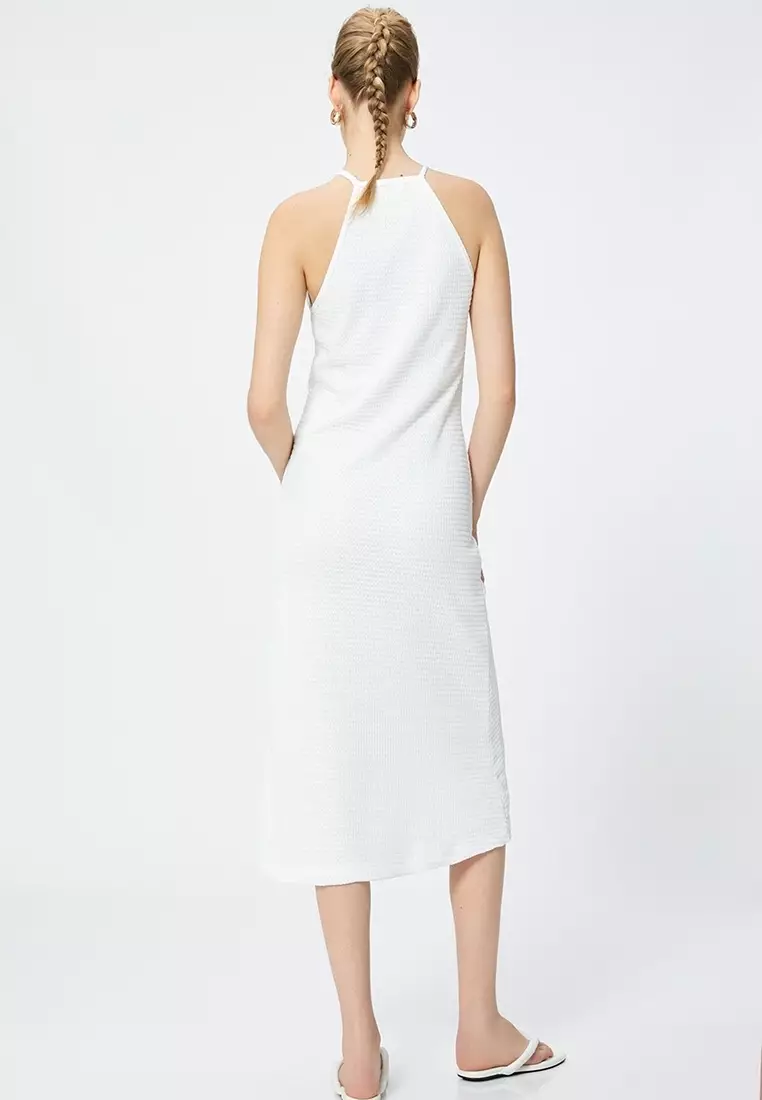 Halter Neck Midi Dress