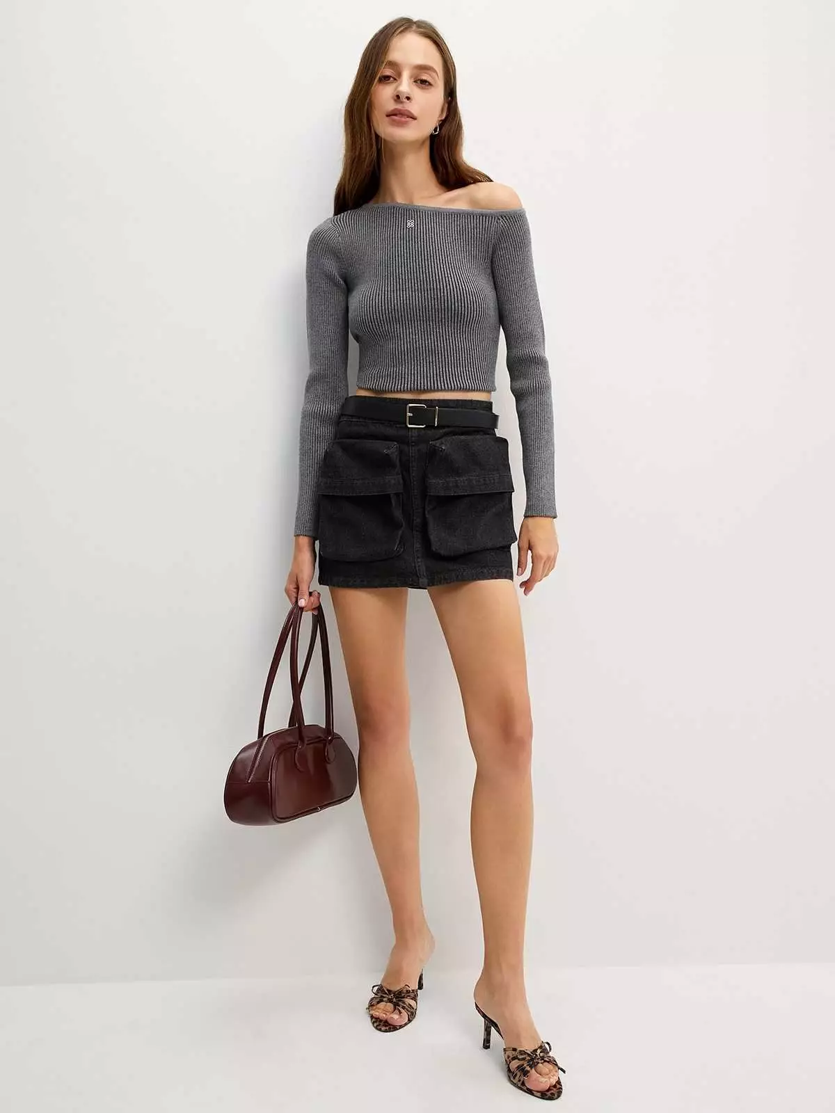 Cargo Mini Skort - Black