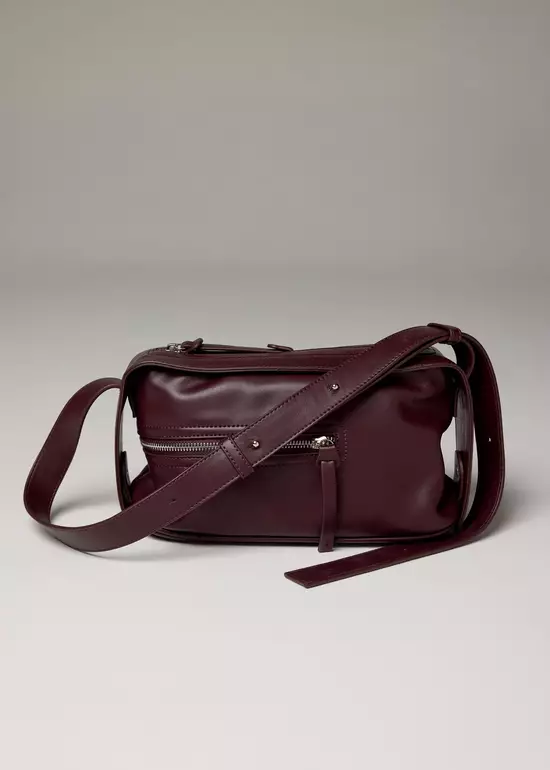 Tas Wanita - Adjustable Vegan Leather Baguette Bag