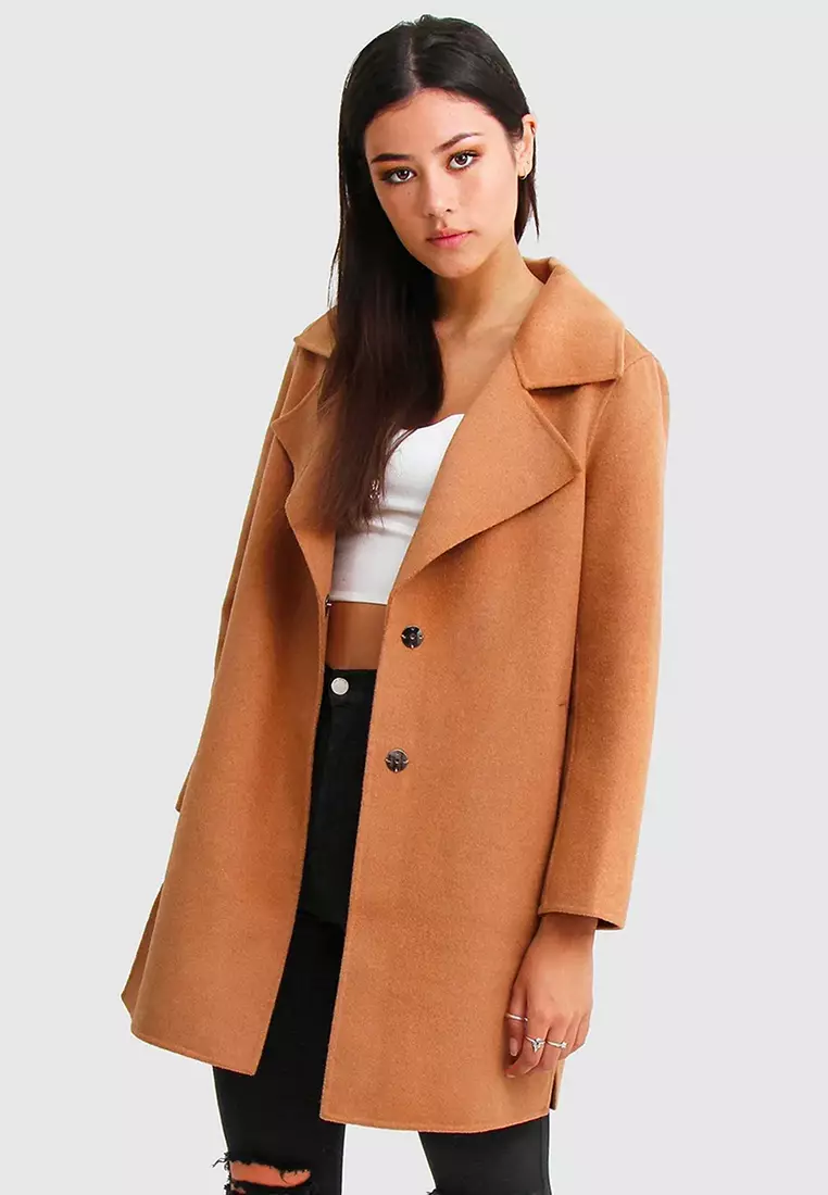 Buy Belle Bloom Ex-Boyfriend Wool Blend Oversized Coat 2025