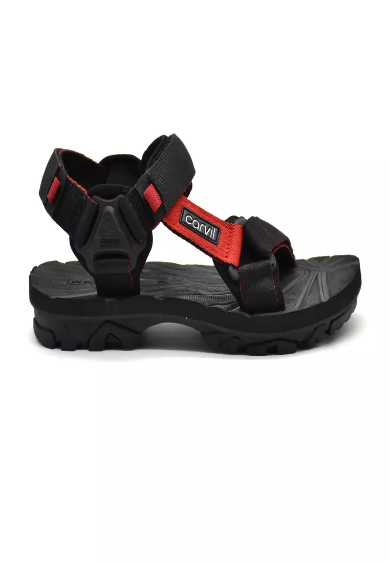 Carvil Sandal Gunung Pria Volker -GM Black/Red