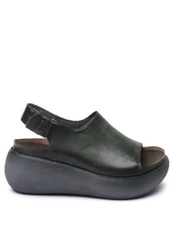 Twenty Eight Shoes green Platform Leather Casual Sandals QB183-2 C1D5FSHCAD0AAEGS_1
