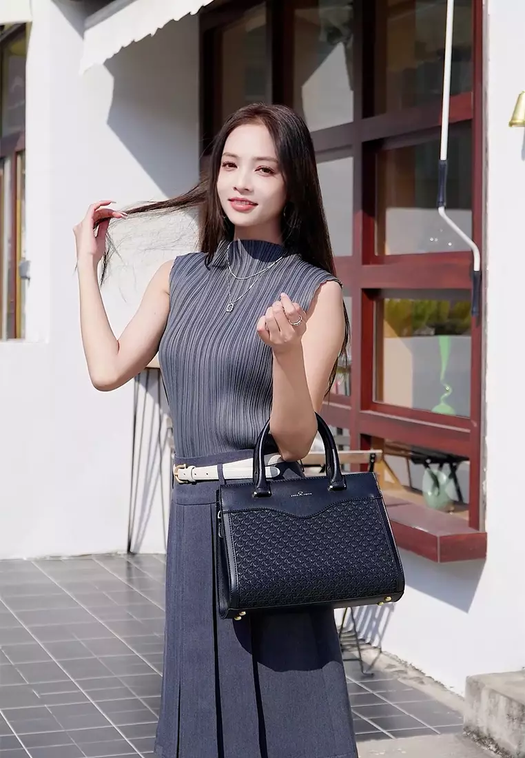 Women's Top Handle Bag / Sling Bag / Crossbody Bag - Black