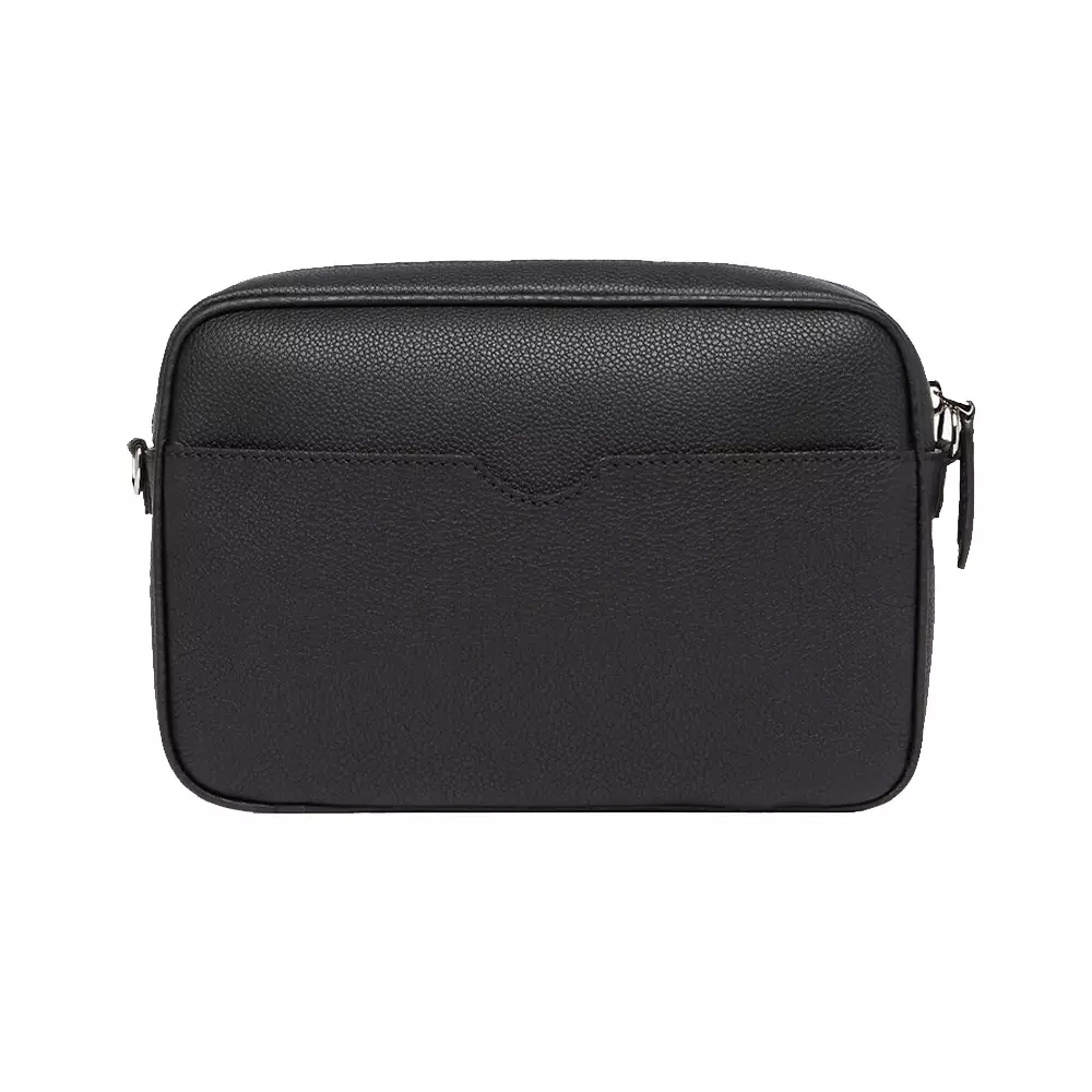 Camera Bag Logo Embossed Black