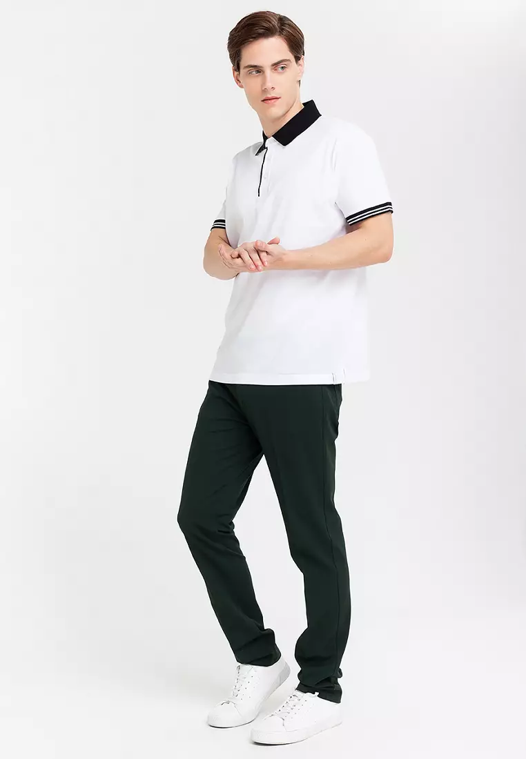 Cvc End on end 3 Button Polo Shirt