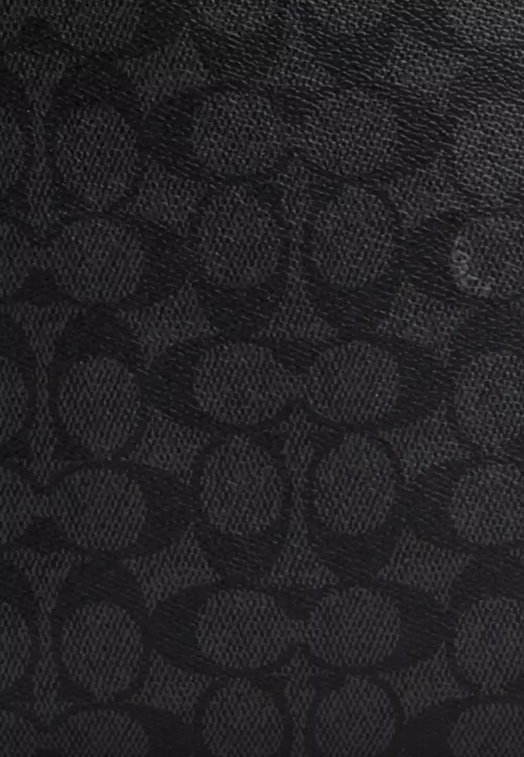 Ethan Pack In Signature Canvas in Charcoal/ Black CZ393