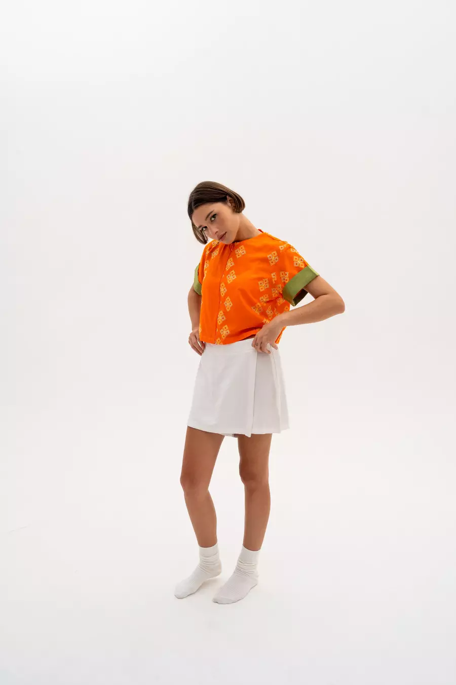 Orange Crop Top - Sumba Summer