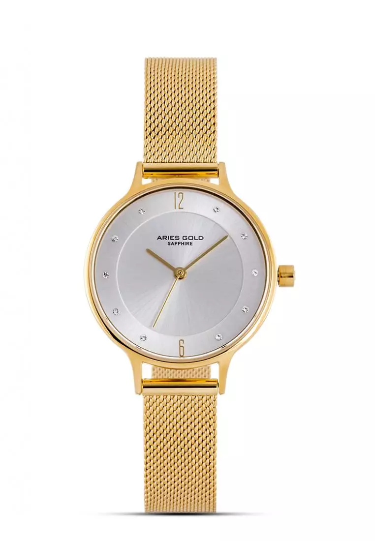 Aries gold sapphire 2025 watch