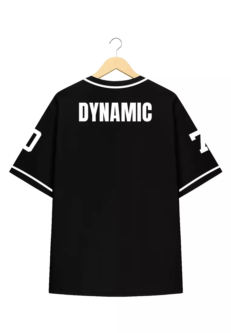 Ryusei Kaos Pria Boxy Oversize Dynamic Black