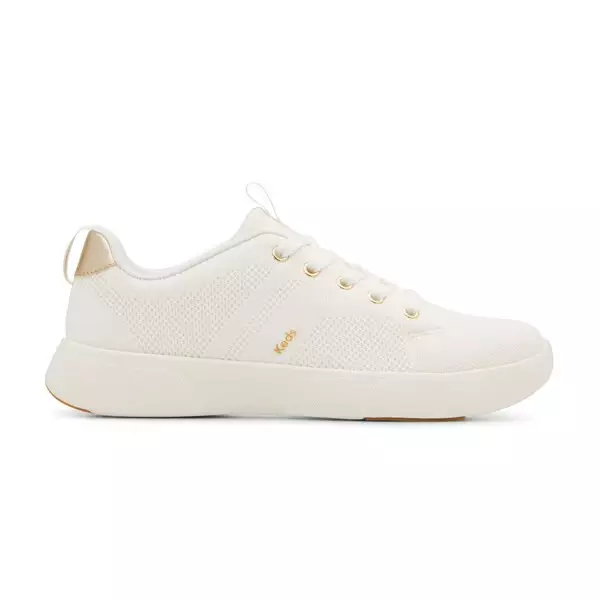 KEDS Women Blisswalk Lace Eng Knit Snow White/G-WF68541