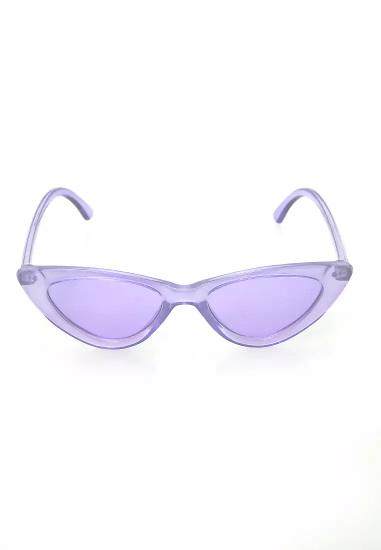 Ulrico Kacamata Fashion Anak Unisex Cat Eye Children's Glasses Cute Design Material Plastic ORIGINAL - Purple