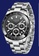 LIGE black and silver LIGE Chronograph Unisex Stainless Steel Quartz Watch, Black Bezel, Black dial on Steel Bracelet 992A2AC27E1FB6GS_2