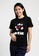 FOREST black Forest X Disney Mickey Premium Fleece Textured and Embroidered Round Neck Tee Women - FW820025 - 01Black 427D5AA71BAC86GS_1