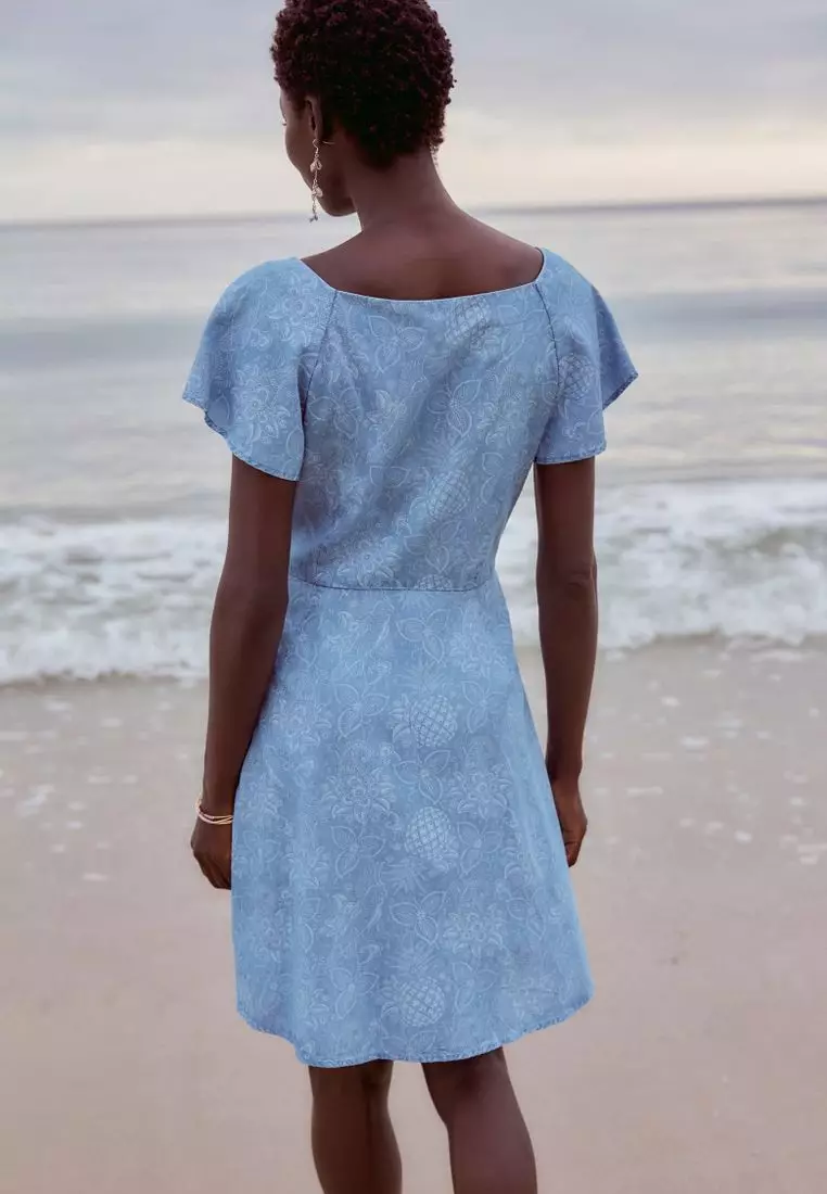 Denim TENCEL™ Mini Tea Dress