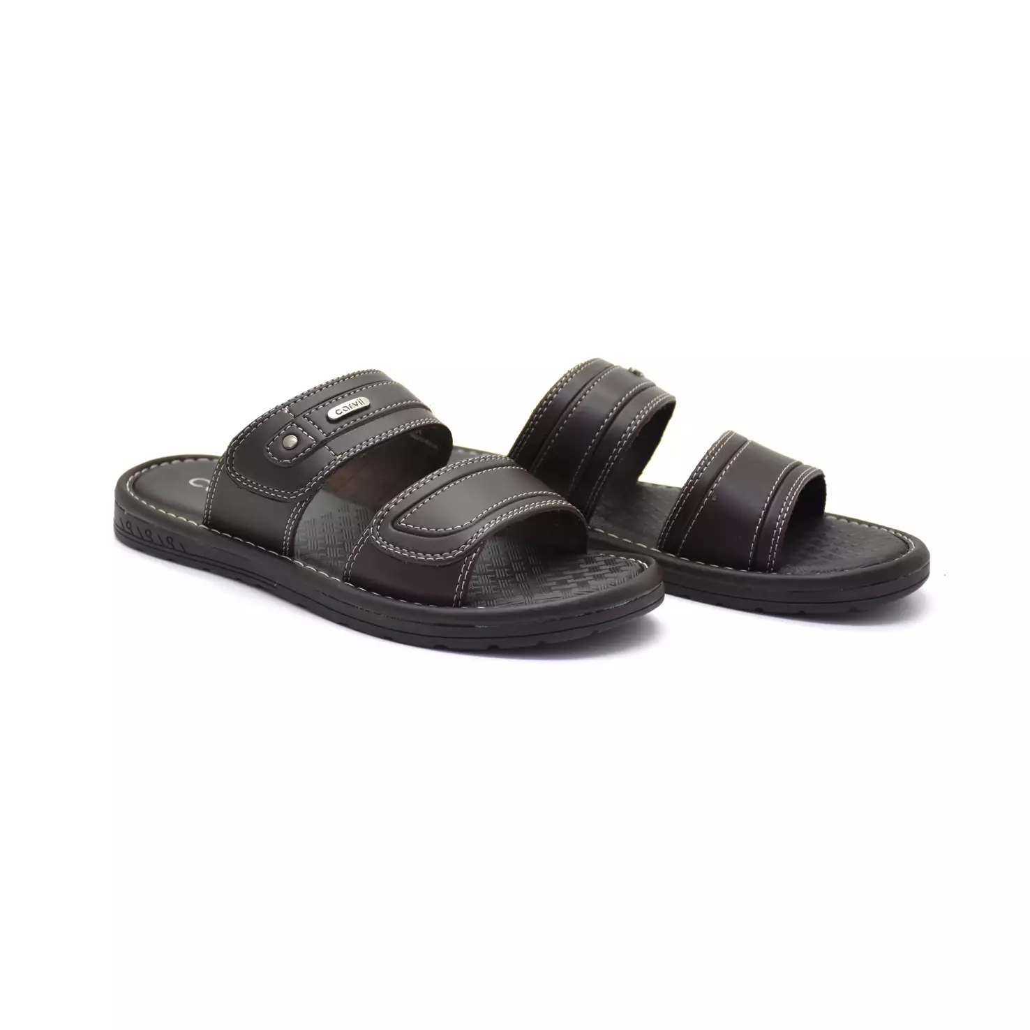 Carvil Sandal Pria Santoz 02-M Dark Brown