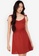 ZALORA BASICS orange Shoulder Tie Sweetheart Mini Dress 602BBAA613D8A8GS_1
